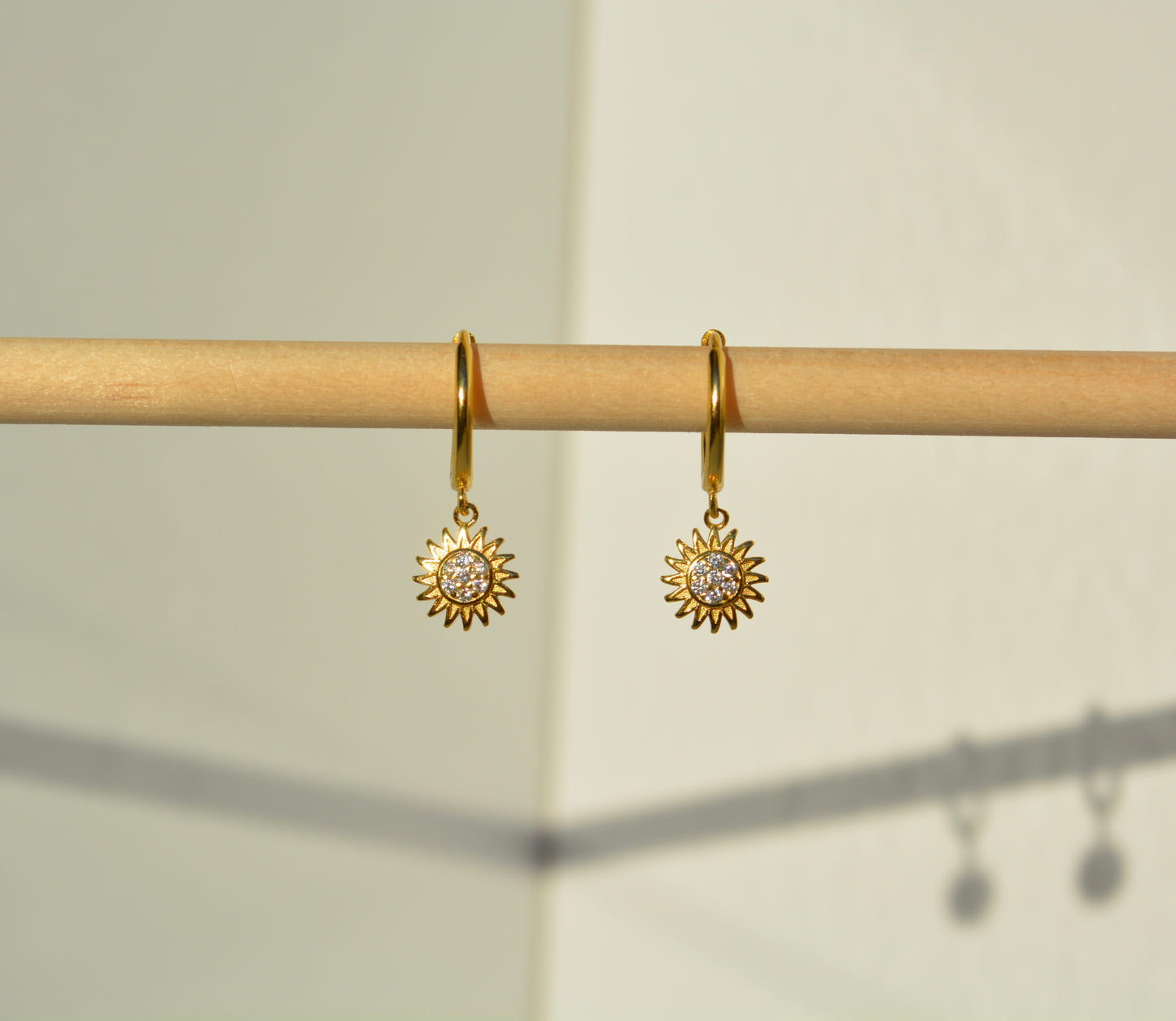 Gold Sun Earring