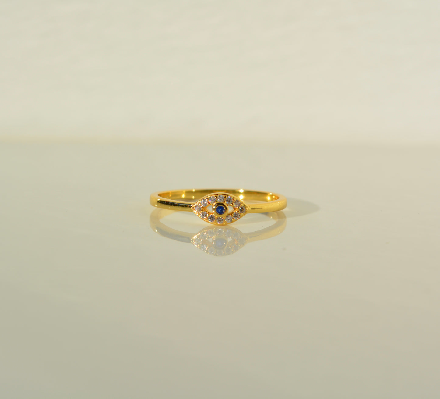 Gold Evil eye ring