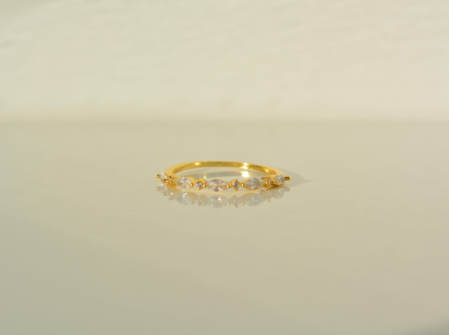 Gold Tear Drop ring