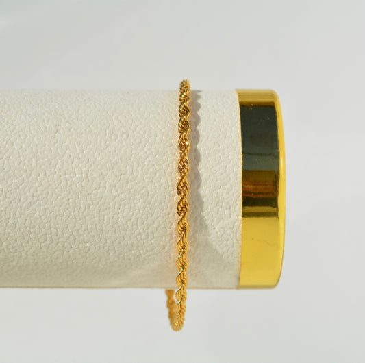 Golden Twist Bracelet