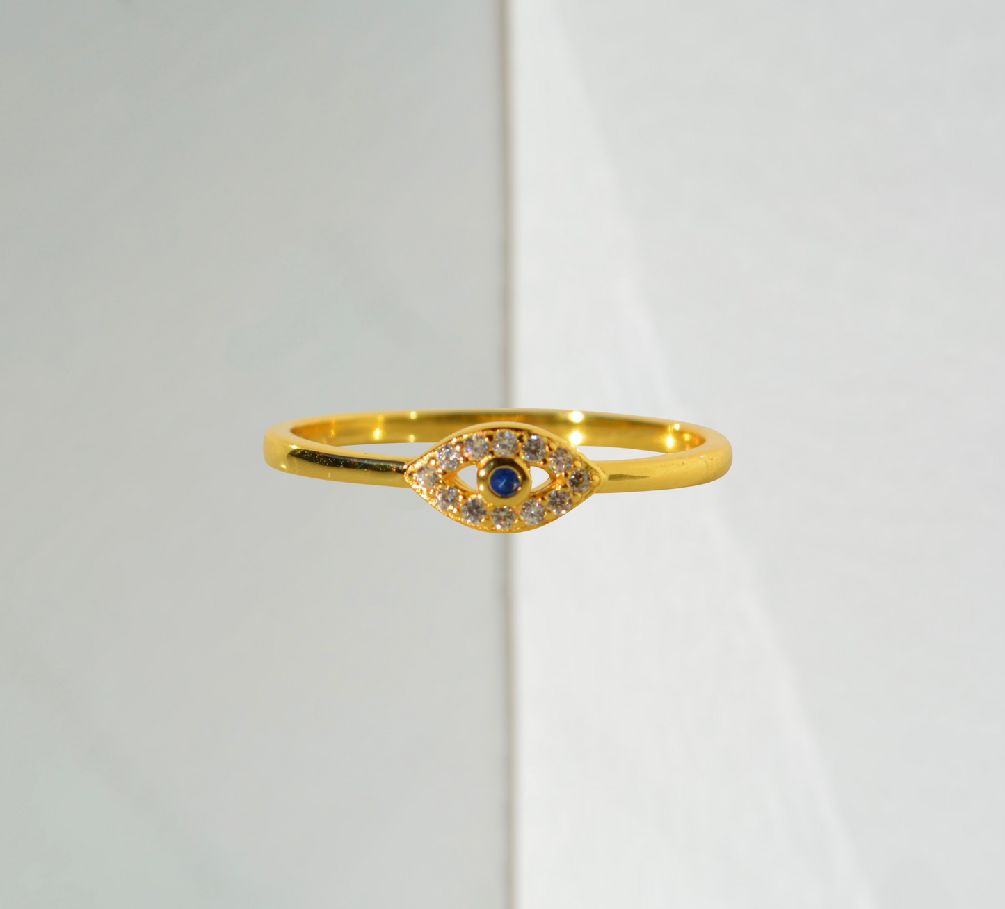 Gold Evil eye ring